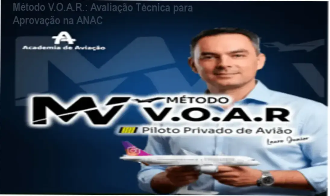 Interface do curso Método V.O.A.R. com simulados e materiais de estudo para Piloto Privado ANAC