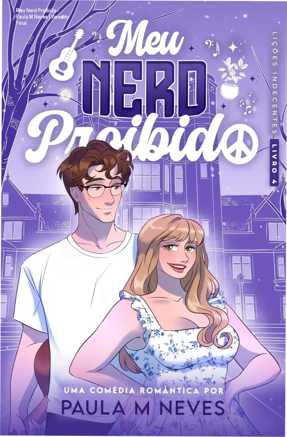 Capa do livro digital Meu Nerd Proibido de Paula M Neves