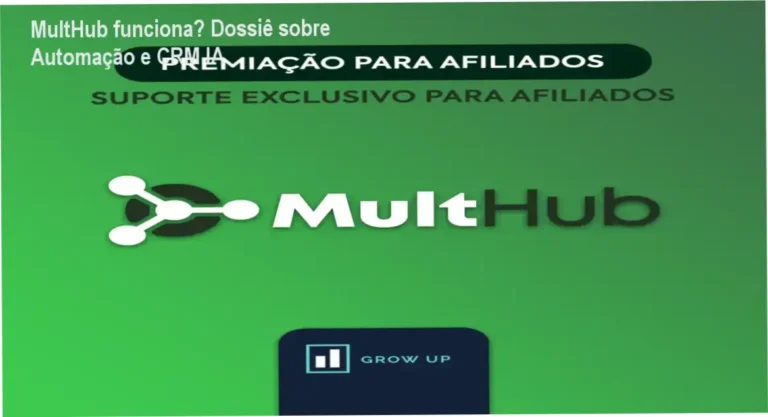 MultHub Marketing exibindo interface de automação de WhatsApp e CRM