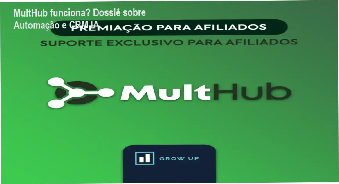 MultHub Marketing exibindo interface de automação de WhatsApp e CRM