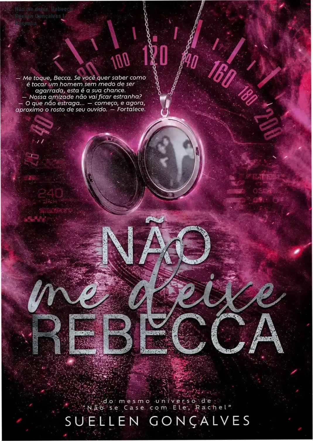 Capa do eBook 'Não me deixe, Rebecca' – romance de amor e vingança