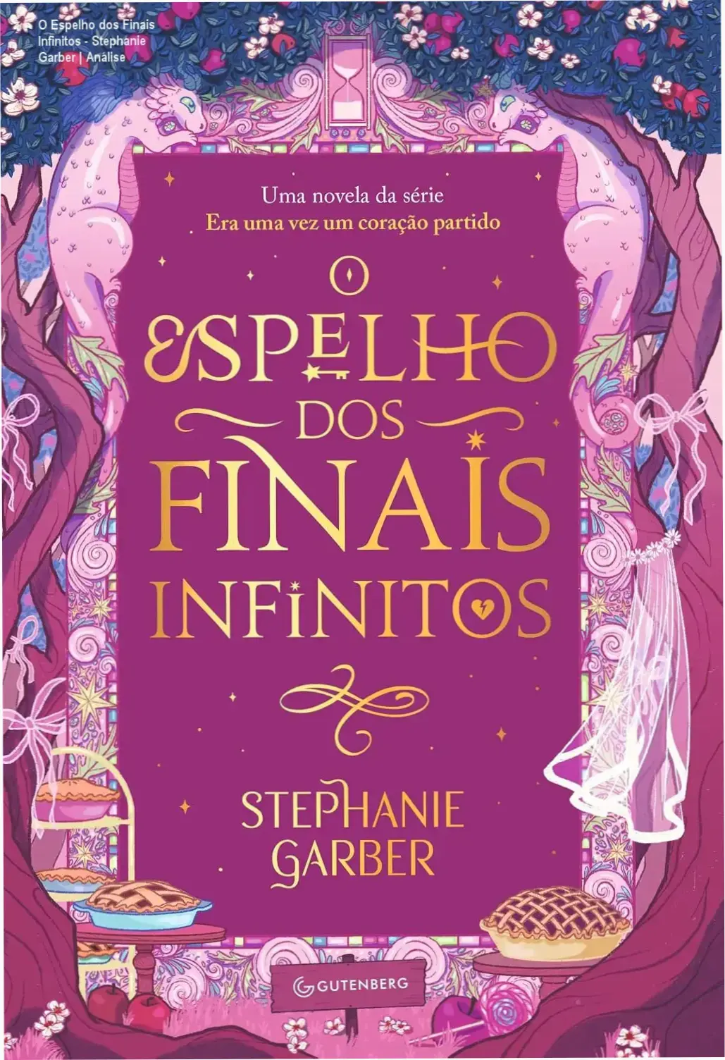 Capa do eBook O Espelho dos Finais Infinitos de Stephanie Garber exibida em leitor digital