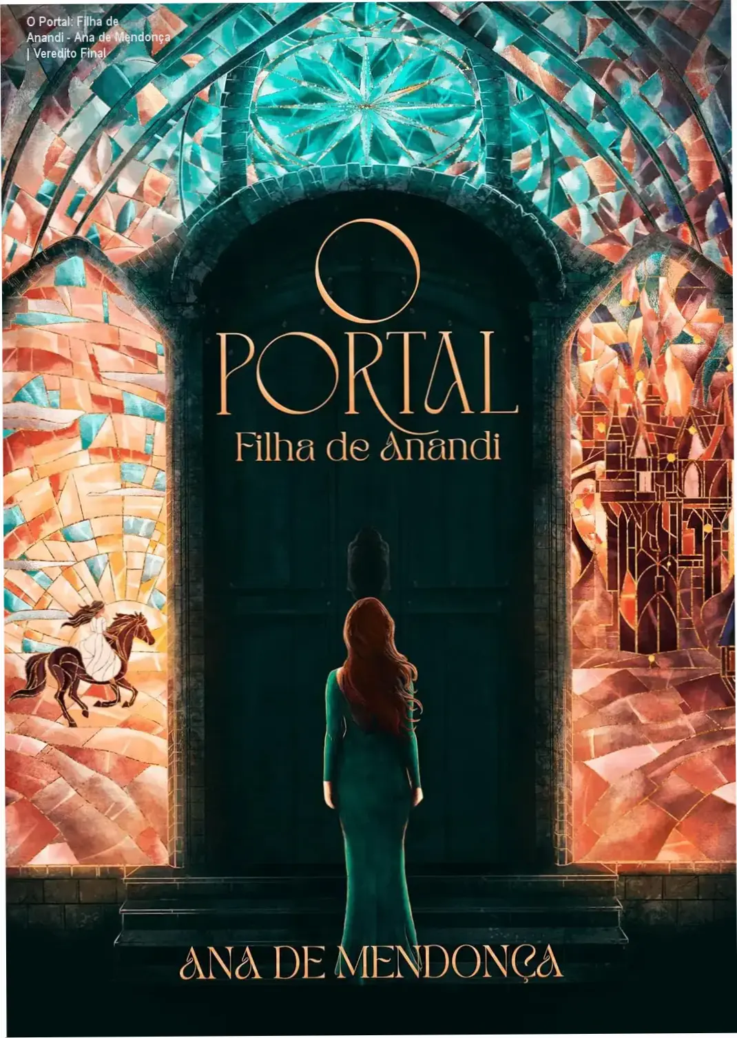 Capa do livro O Portal Filha de Anandi de Ana de Mendonça em formato digital