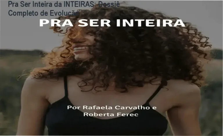 Visão interna do curso Pra Ser Inteira da INTEIRAS mostrando a interface de aprendnagem