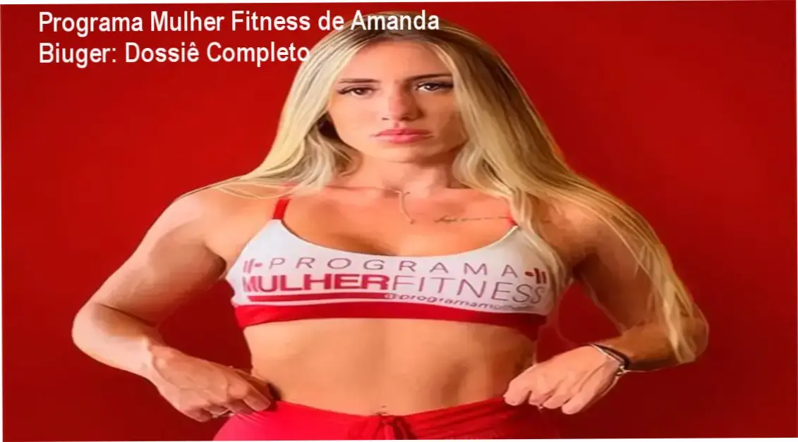 Interface do aplicativo do Programa Mulher Fitness de Amanda Biuger mostrando treinos e planos