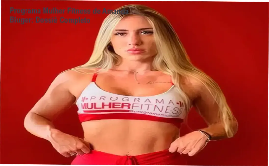 Interface do aplicativo e metodologia do Programa Mulher Fitness de Amanda Biuger em funcionamento
