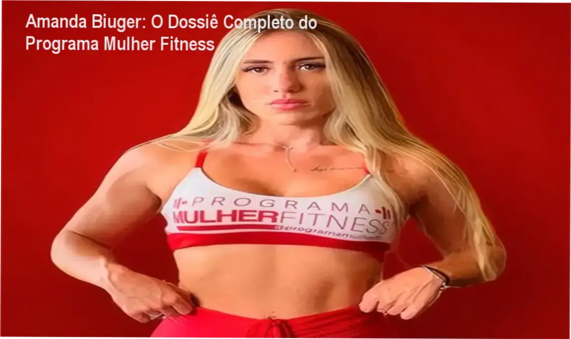 Interface do aplicativo e bastidores da metodologia do Programa Mulher Fitness de Amanda Biuger
