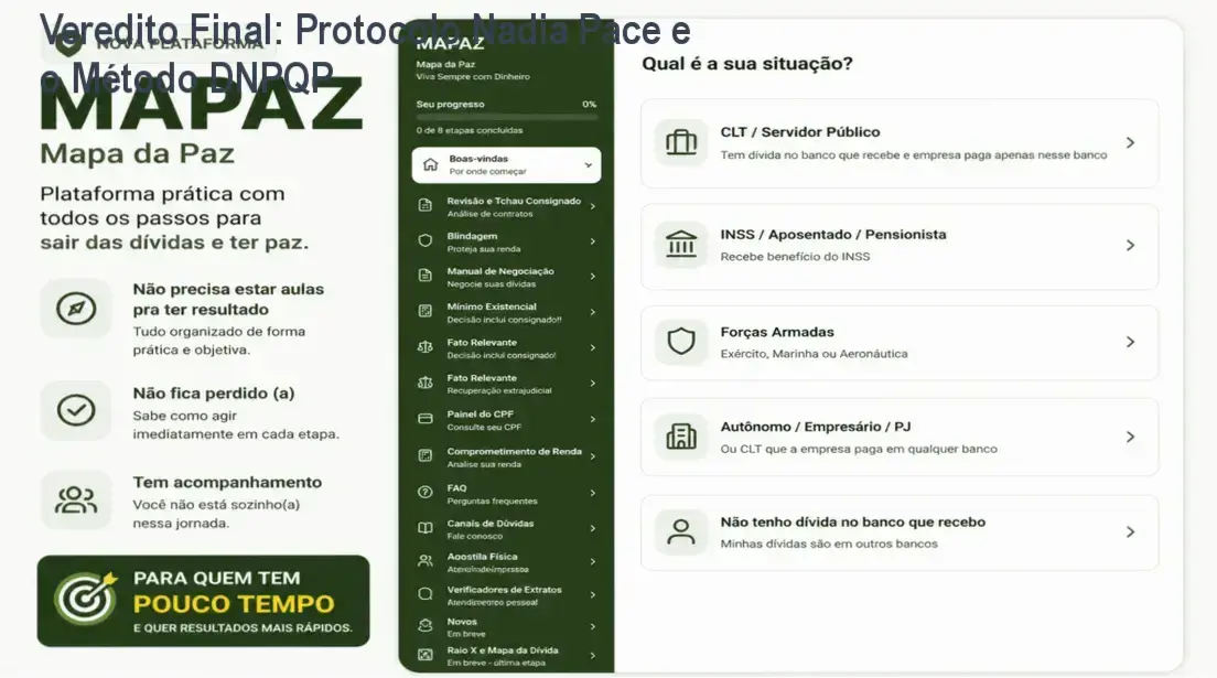 Veredito Final: Protocolo Nadia Pace e o Método DNPQP 2 https://cursoss.com.br/complete-brazilian-portuguese-course-veredito-tecnico/ Especialista Nádia Pace e a estratégia de blindagem de renda para quitação de dívidas