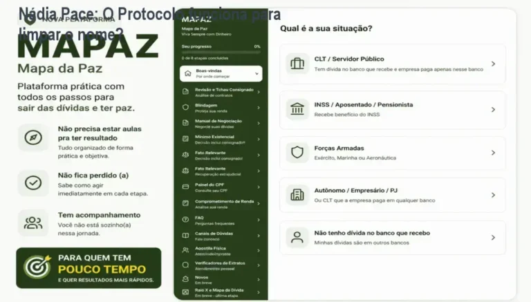 Visão interna do Protocolo Nádia Pace revelando o funcionamento do método de blindagem de renda