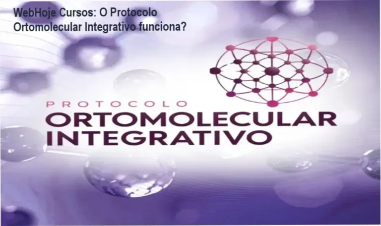 Interface de aprendizado do Protocolo Ortomolecular Integrativo da WebHoje Cursos mostrando módulos de bioquímica e terapias integrativas