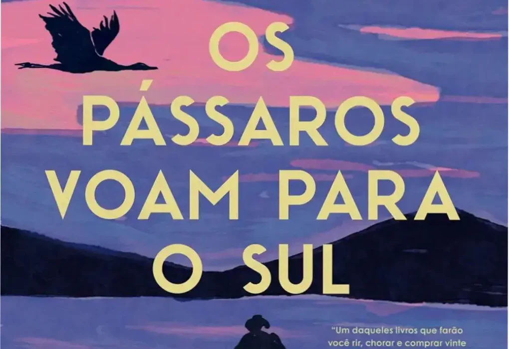 Capa minimalista do livro 'Quando os Pássaros Voam para o Sul' com destaque para o título e autor