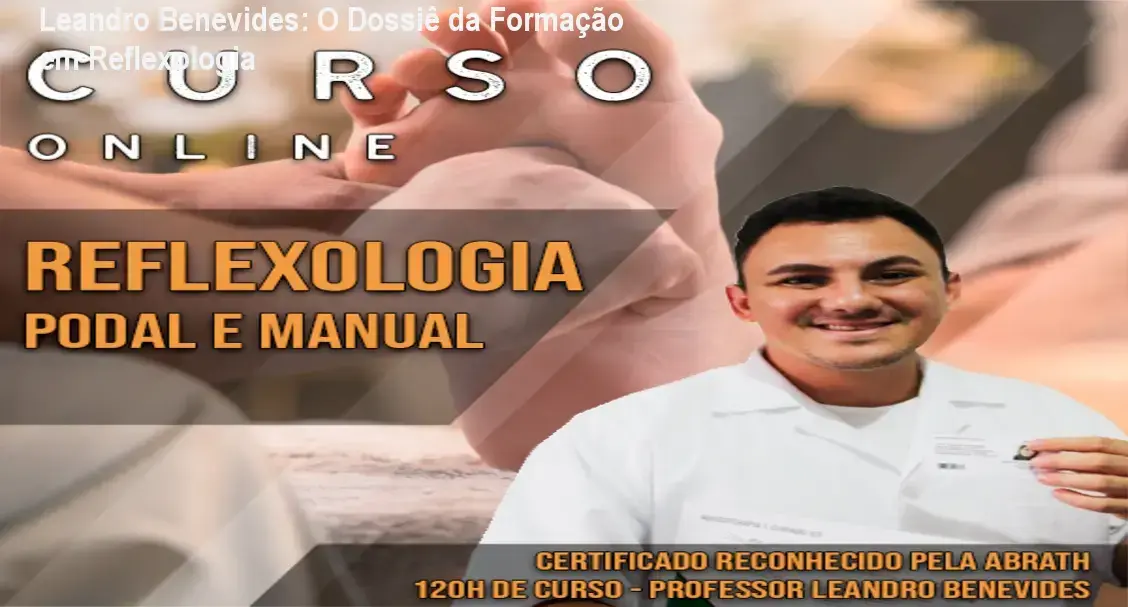 Visão interna da plataforma de curso de Reflexologia de Leandro Benevides com detalhes da metodologia