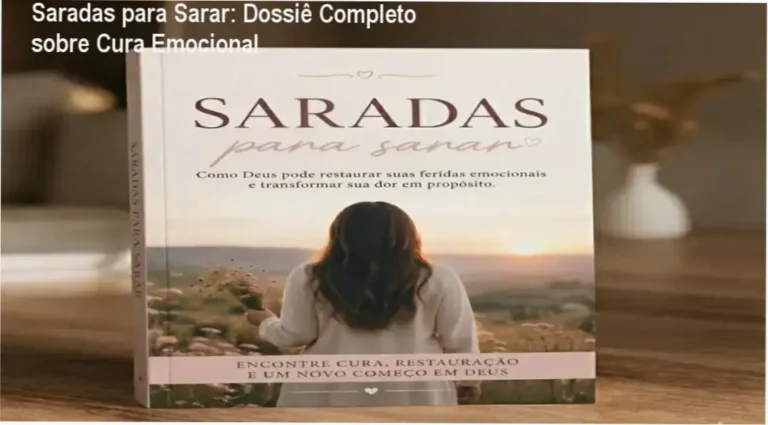 Visão interna do eBook Saradas para Sarar revelando dinâmicas e estudos bíblicos