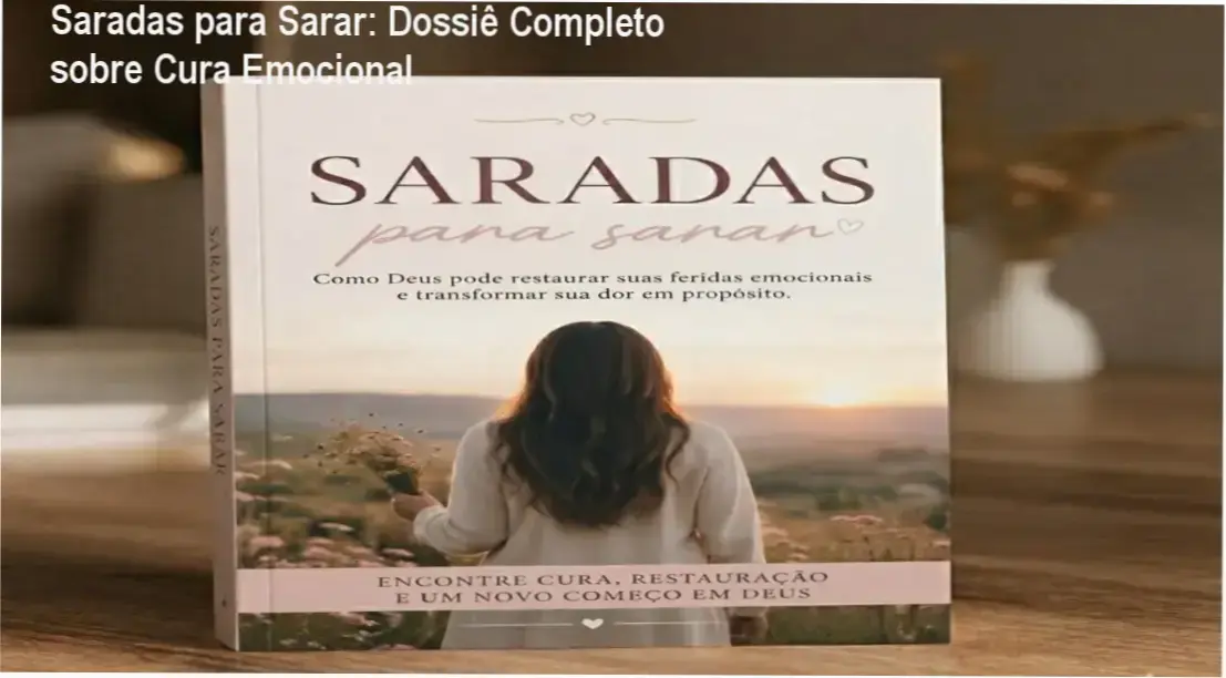 Visão interna do eBook Saradas para Sarar revelando dinâmicas e estudos bíblicos