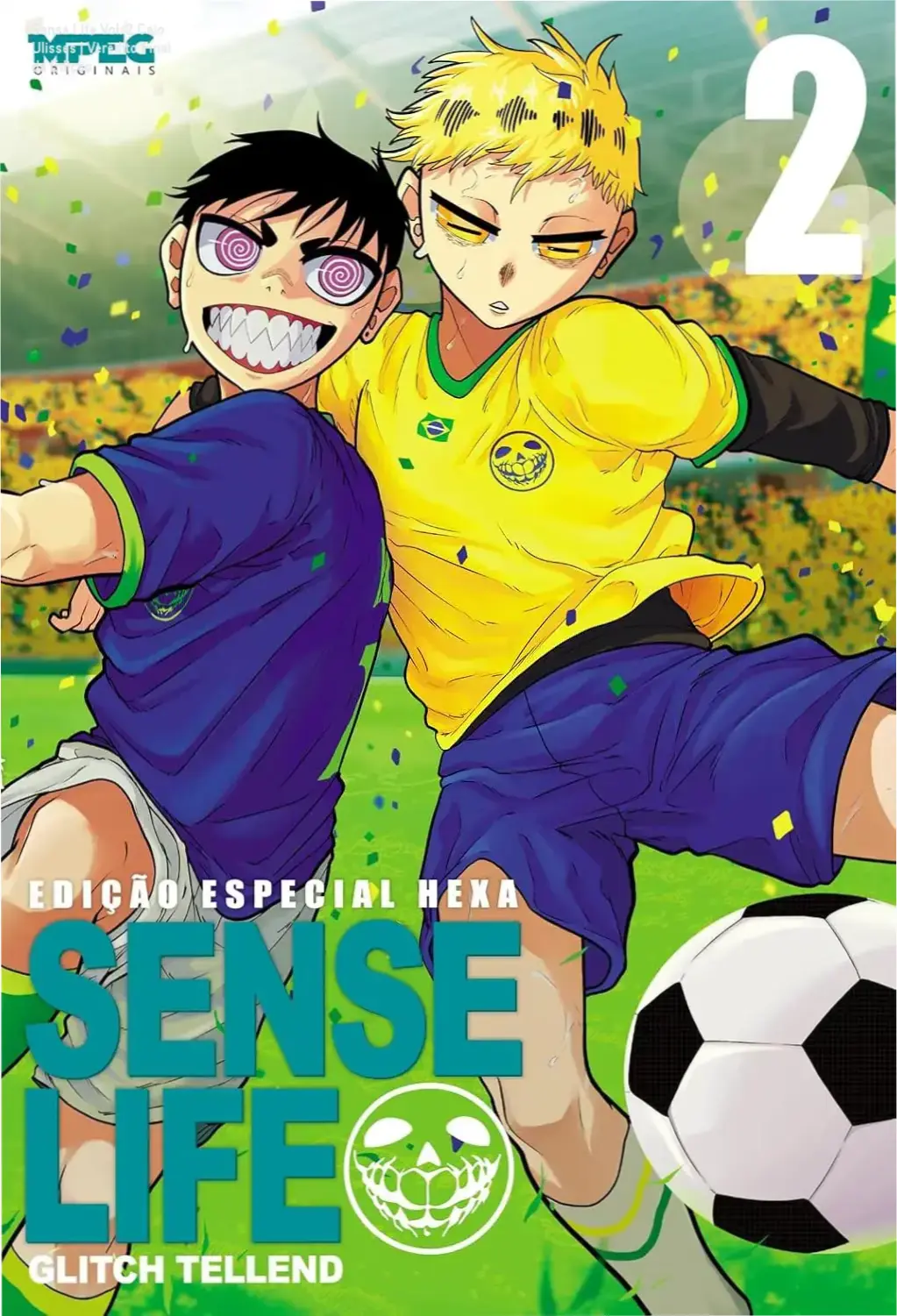 Capa variante especial Hexa 2026 do mangá Sense Life Volume 2 de Caio Ulisses