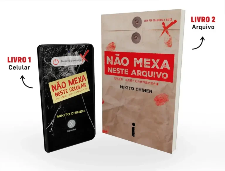 Livros Não Mexa neste Celular e Não Mexa neste Arquivo de Mikito Chinen