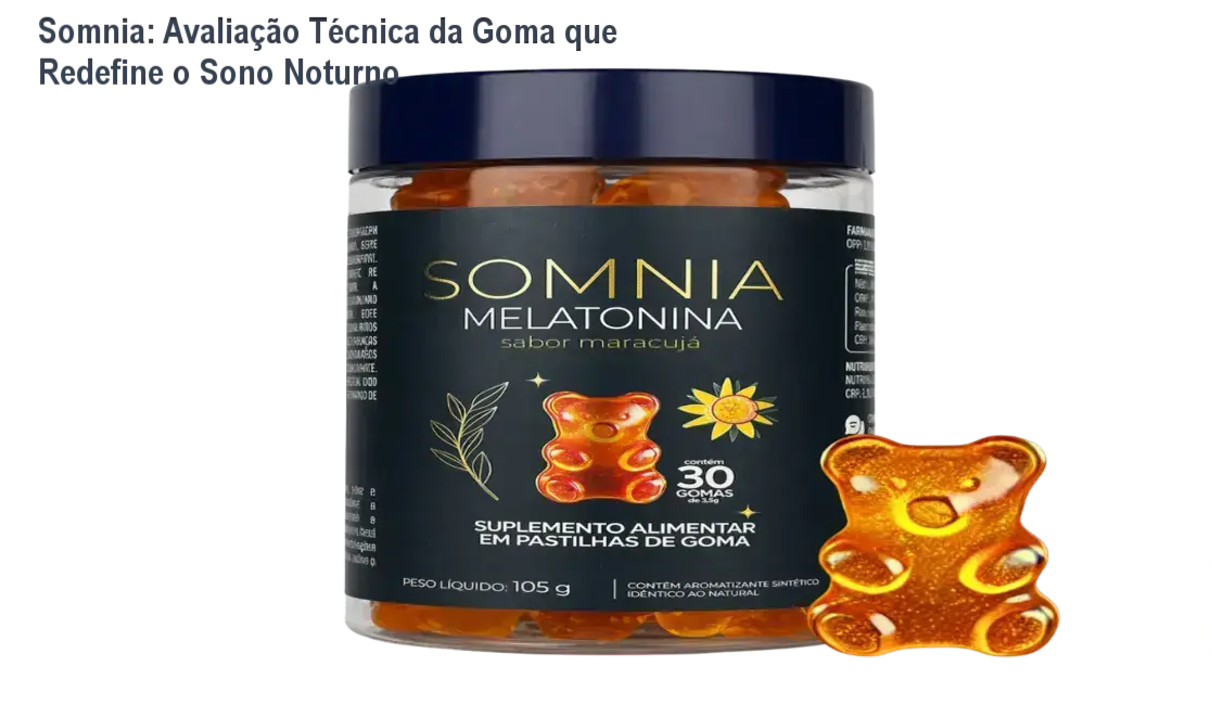 Somnia: Avaliação Técnica da Goma que Redefine o Sono Noturno 2 https://cursoss.com.br/receitas-para-bebes-crescendo-saudavel-337-receitas-ciencia-seguranca/ Gomas Somnia em formato maracujá saboroso sendo consumidas antes de dormir, mostrando textura mastigável e embalagem discreta