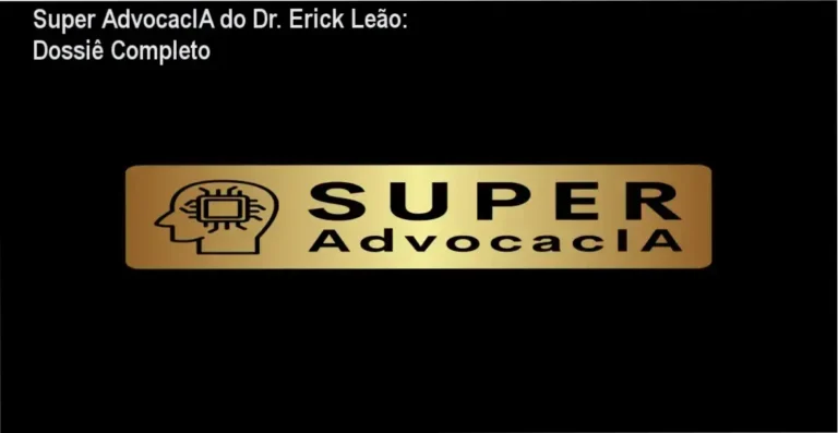 Interface do sistema Super AdvocacIA do Dr. Erick Leão em funcionamento