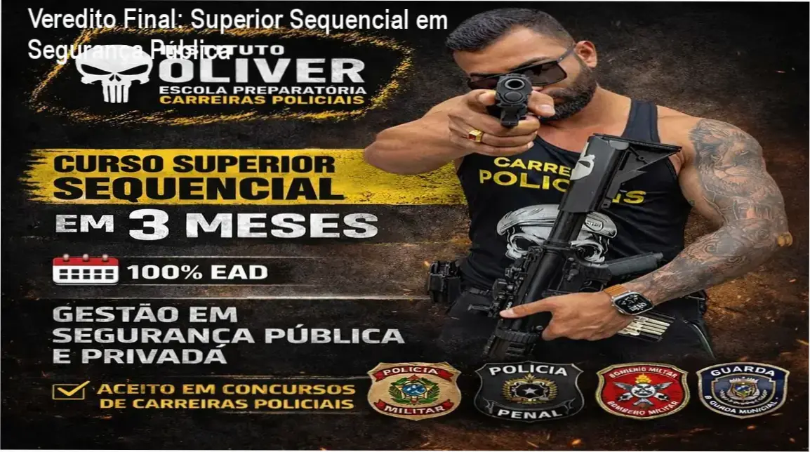 Superior Sequencial em Gestão de Segurança Pública e Privada: funcionamento da plataforma e certificado