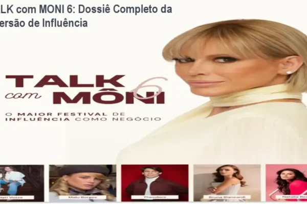 TALK com MONI 6 da Môni apresentando bastidores e networking de elite