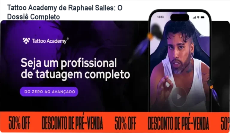 Tattoo Academy de Raphael Salles apresentando bastidores e estrutura de aprendizado