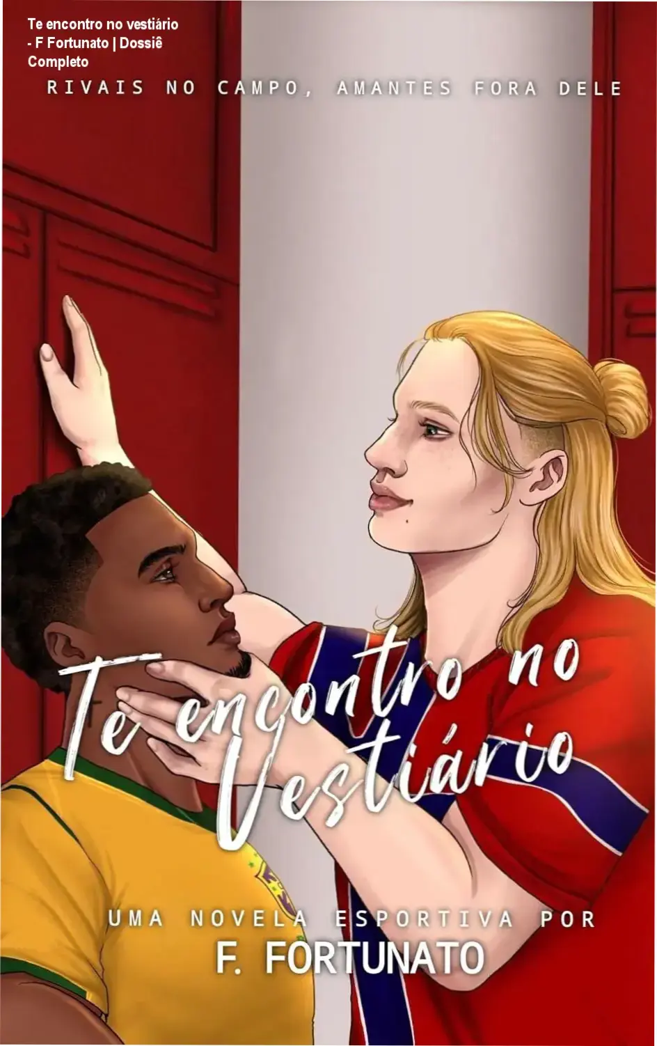 Capa do eBook Te encontro no vestiário de F Fortunato, romance MM esportivo