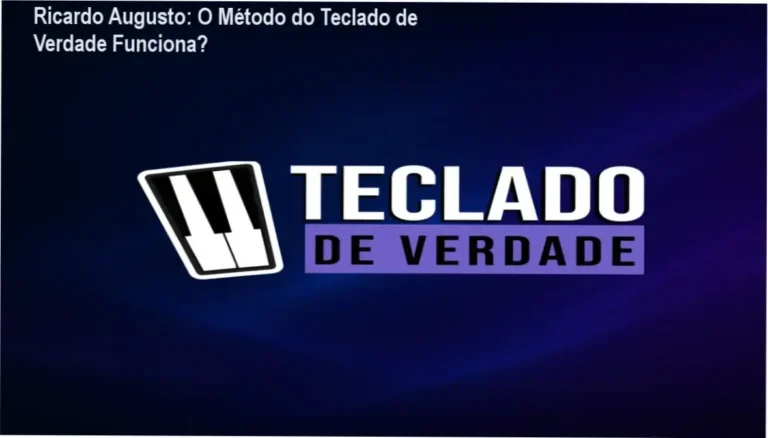 Interface do curso Teclado de Verdade de Ricardo Augusto mostrando as aulas e materiais em PDF