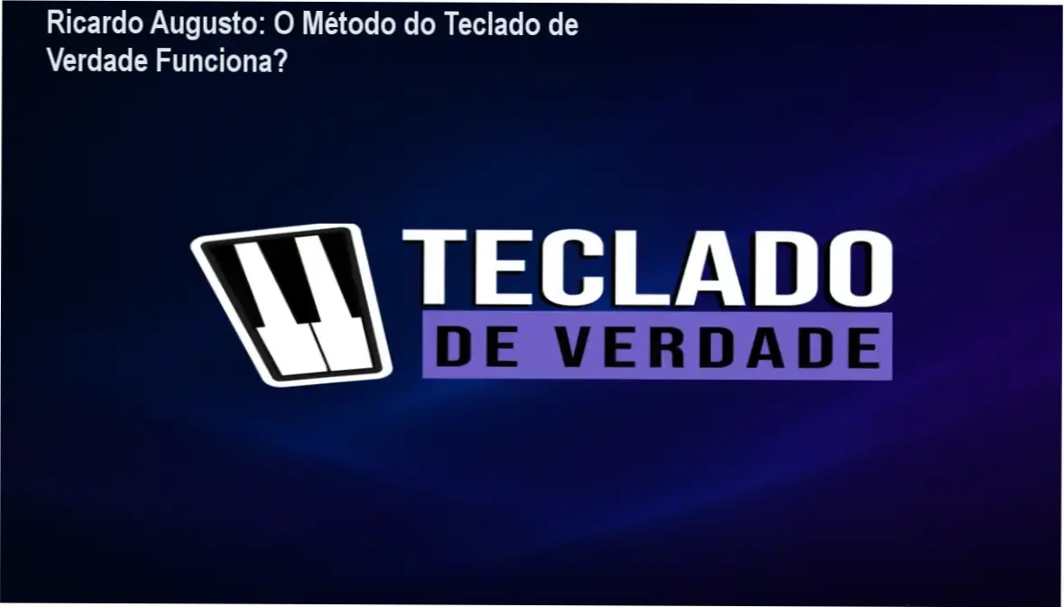 Interface do curso Teclado de Verdade de Ricardo Augusto mostrando as aulas e materiais em PDF