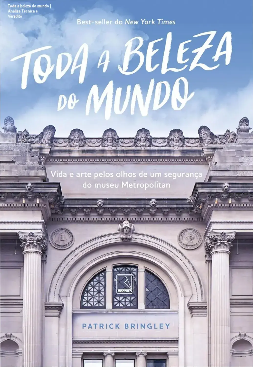 Capa do livro Toda a beleza do mundo em formato ebook sobre arte e vida