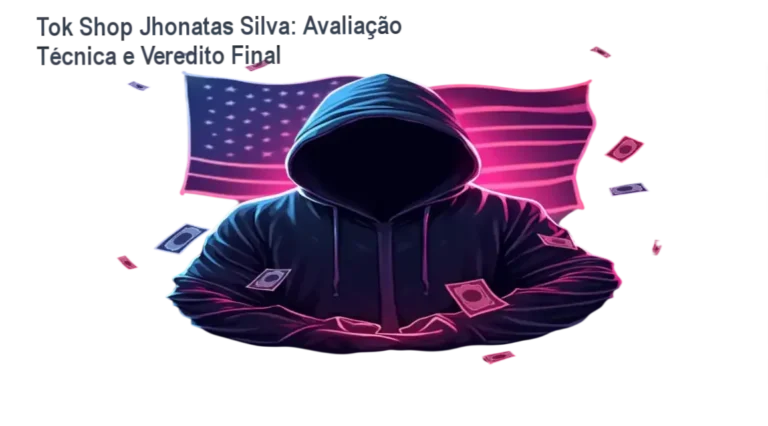 Infográfico detalhando a metodologia de monetização em dólar do curso Tok Shop de Jhonatas Silva