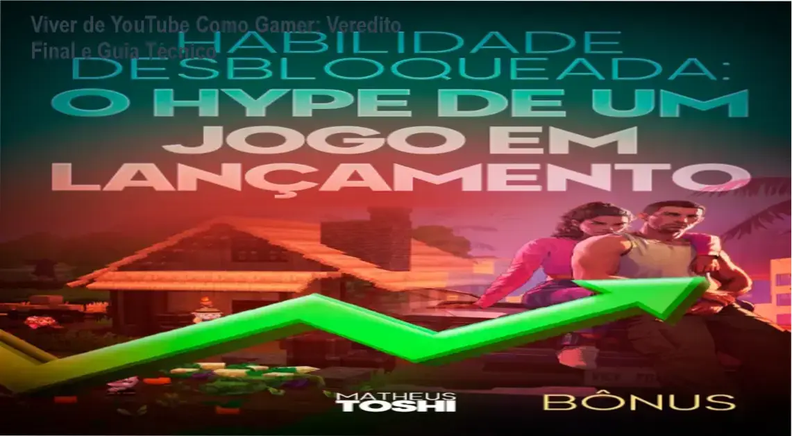 Viver de YouTube Como Gamer por Matheus Toshi bastidores e funcionamento do curso