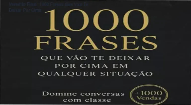 Capa do ebook 1000 Frases Que Vão Te Deixar Por Cima destacando inteligência social