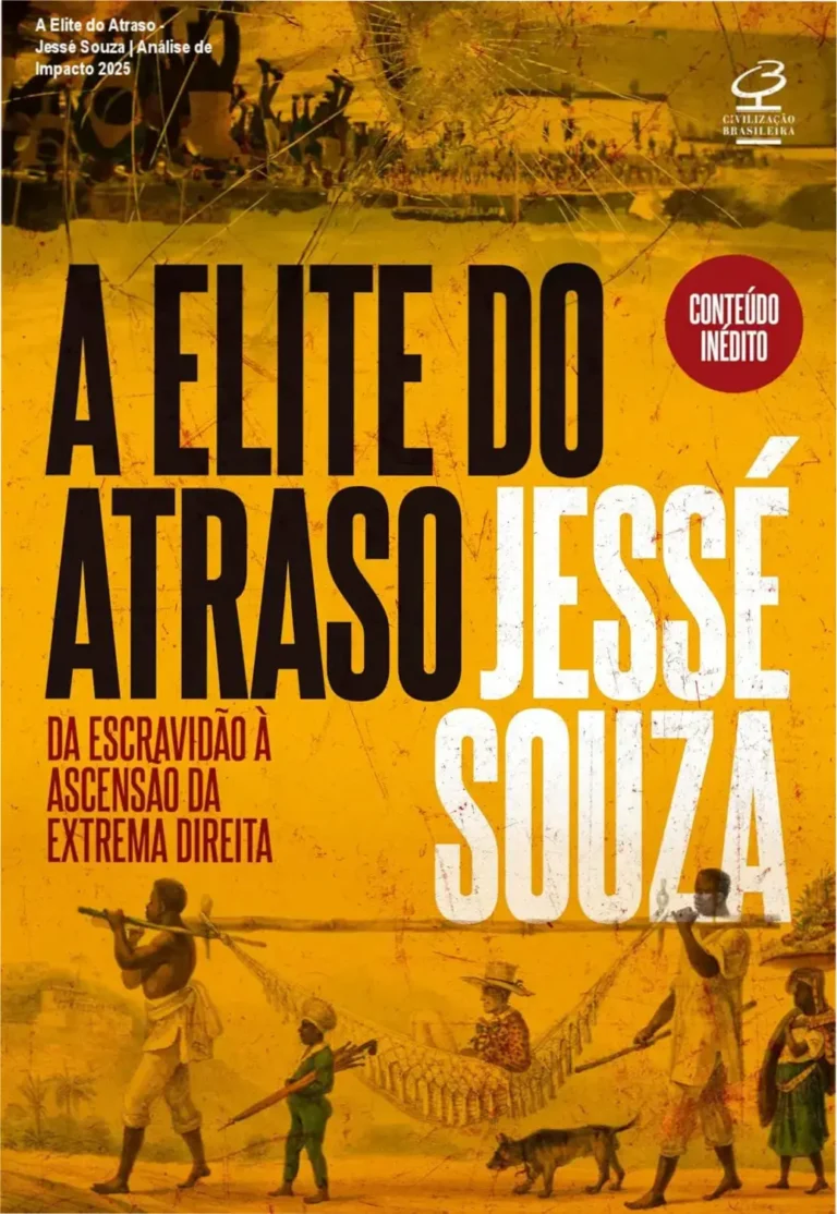 Capa do livro A Elite do Atraso de Jessé Souza com foco na análise sociológica do Brasil