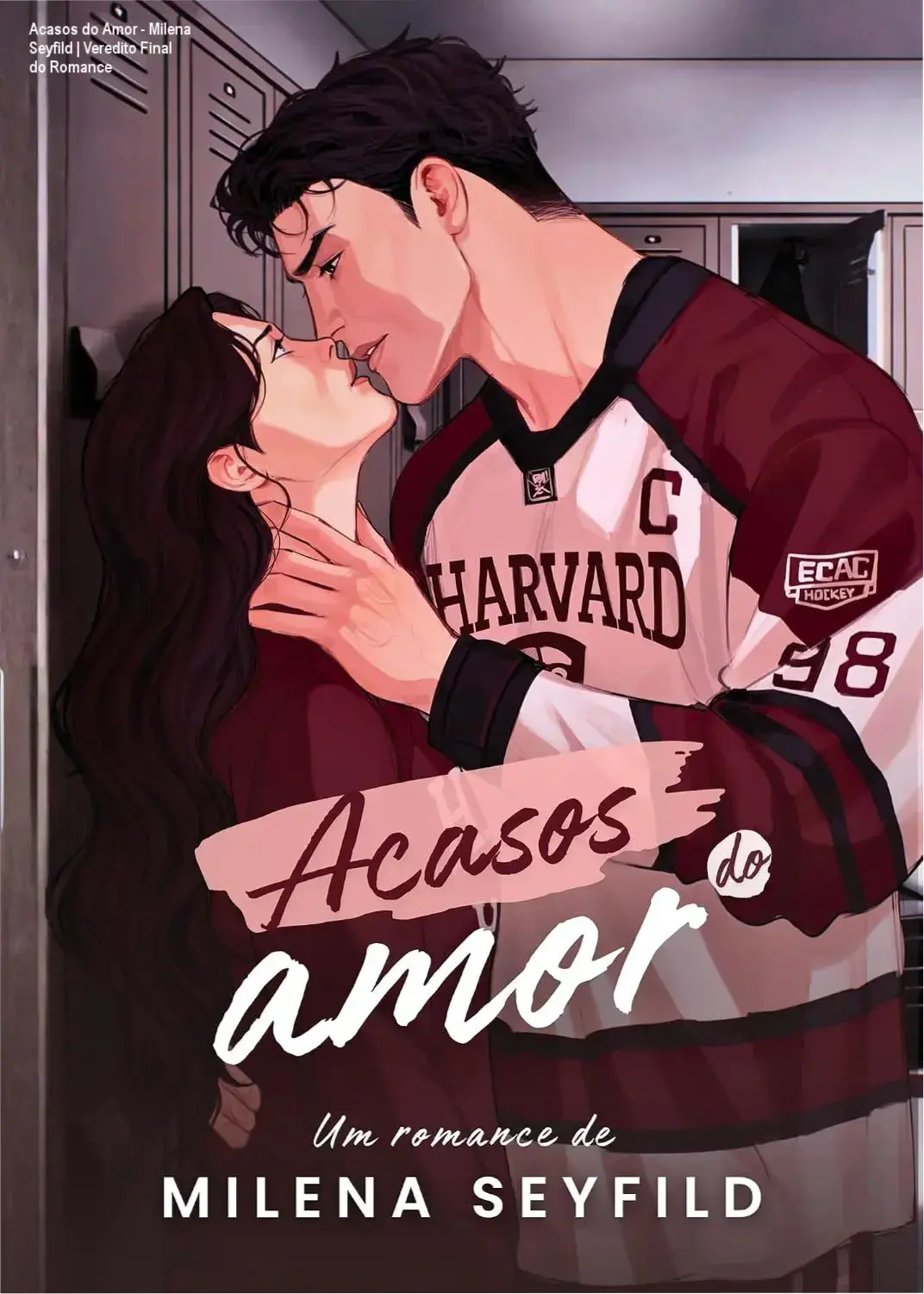 Capa do eBook Acasos do Amor de Milena Seyfild com temática de romance proibido