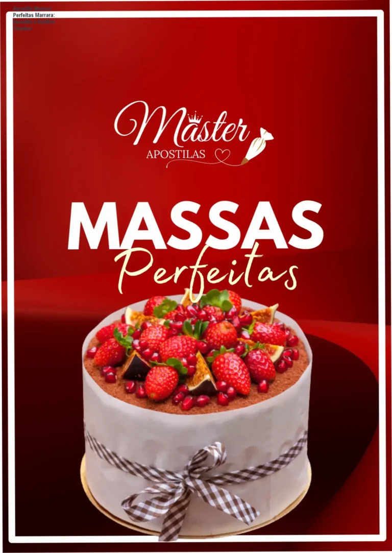 Apostila Massas Perfeitas da Marrara Bortoloti para confeitaria profissional