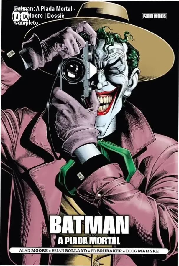 Capa da graphic novel Batman A Piada Mortal com arte de Brian Bolland