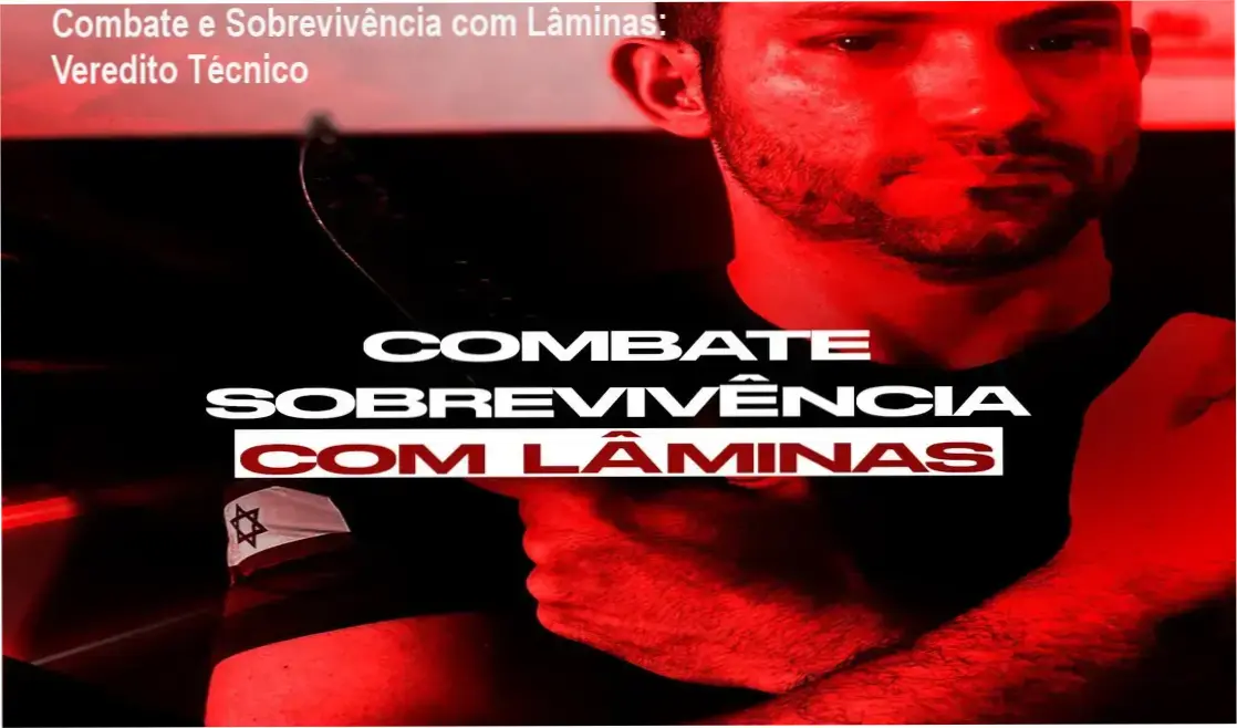 Mestre Wesley Gimenez demonstrando técnicas de defesa e combate com lâminas do sistema Krav Maga Caveira