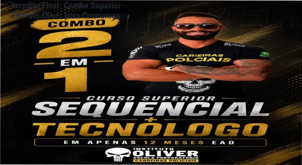 Certificado de curso superior sequencial e diploma de tecnólogo do Instituto Óliver para concursos
