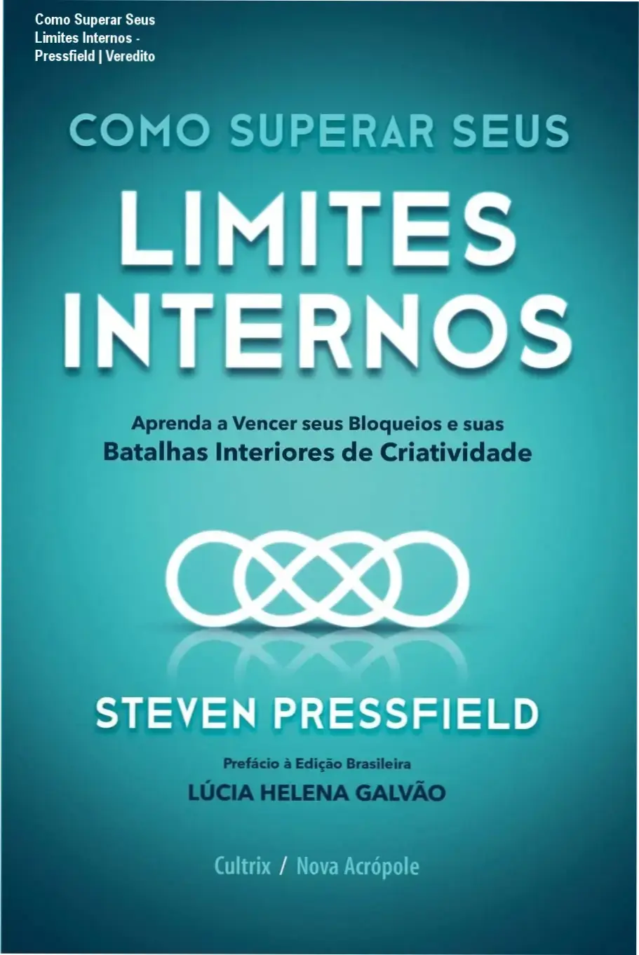 Capa do livro Como superar seus limites internos de Steven Pressfield sobre produtividade e criatividade
