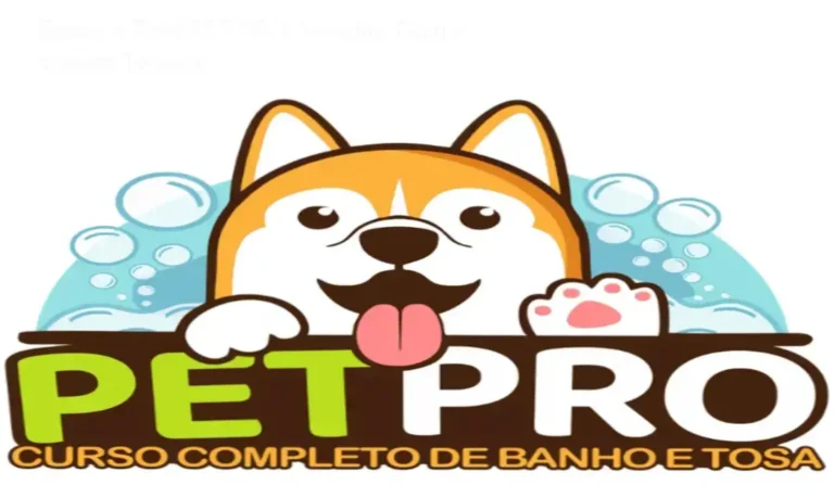 Estudante aplicando técnicas de banho e tosa profissional em cão