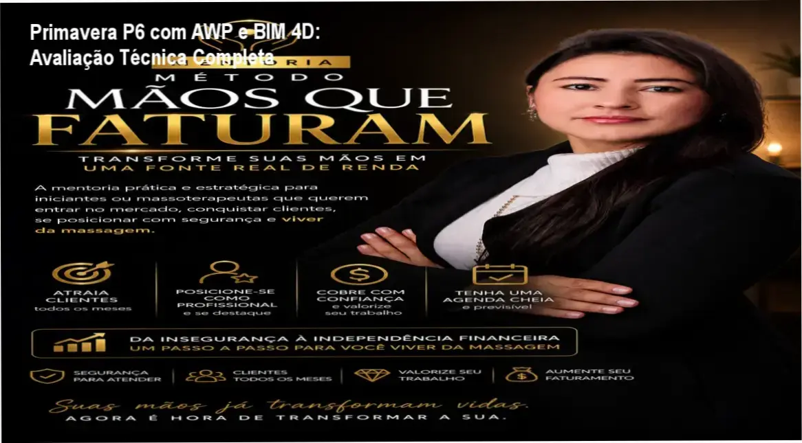 Interface do software Oracle Primavera P6 integrada com metodologias AWP e BIM 4D para planejamento de grandes projetos