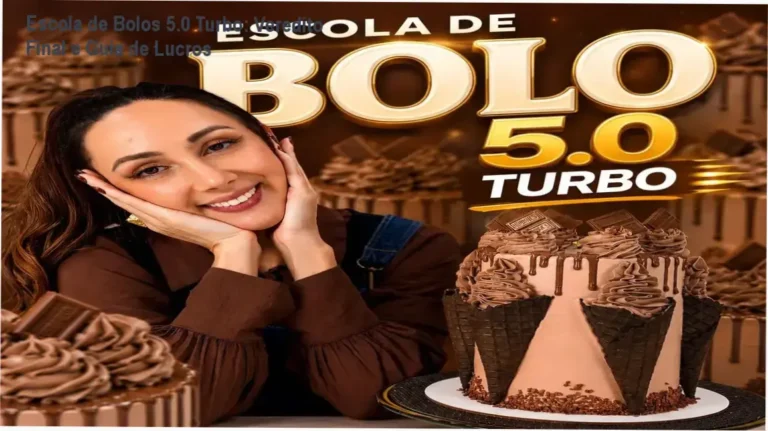 Kit completo do curso Escola de Bolos 5.0 Turbo com apostilas e aulas de confeitaria