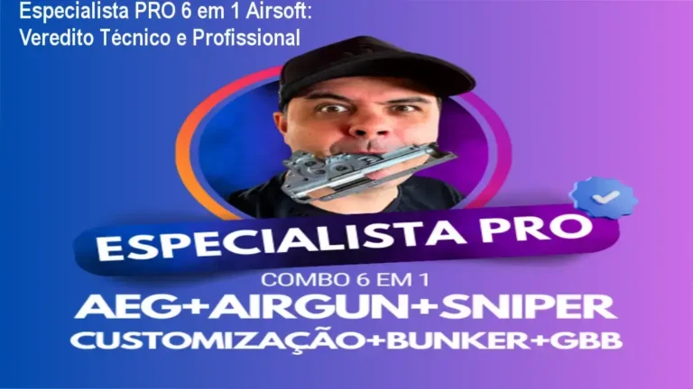 Kit de ferramentas e equipamentos de airsoft para manutenção técnica do curso Especialista PRO 6 em 1