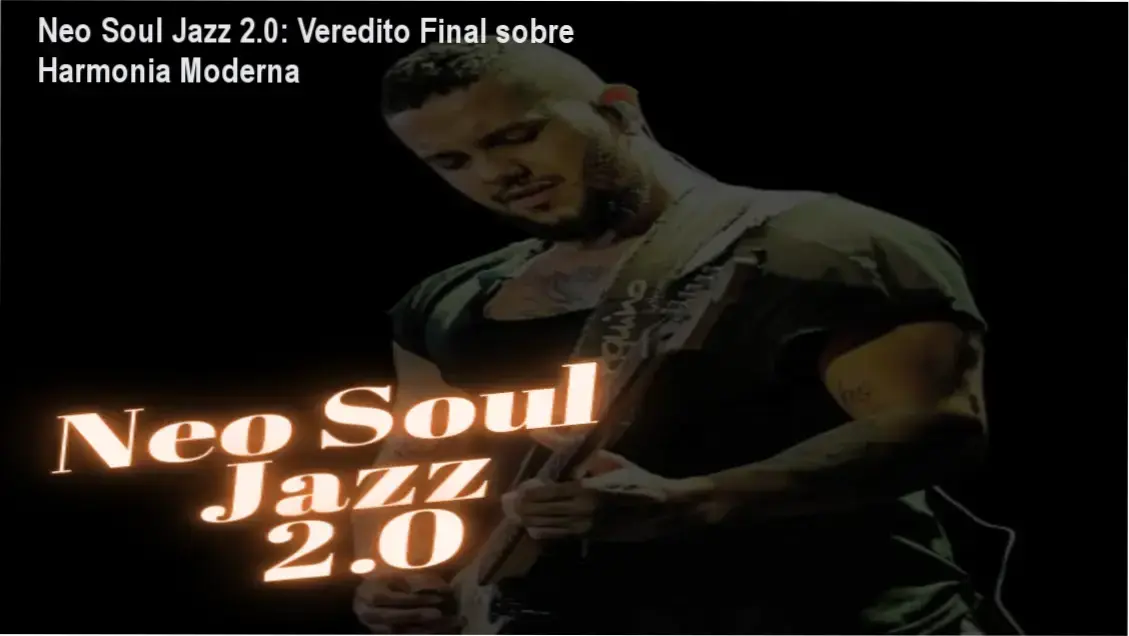 Guitarrista aplicando técnicas de Chord Melody e Voicings do curso Neo Soul Jazz 2.0