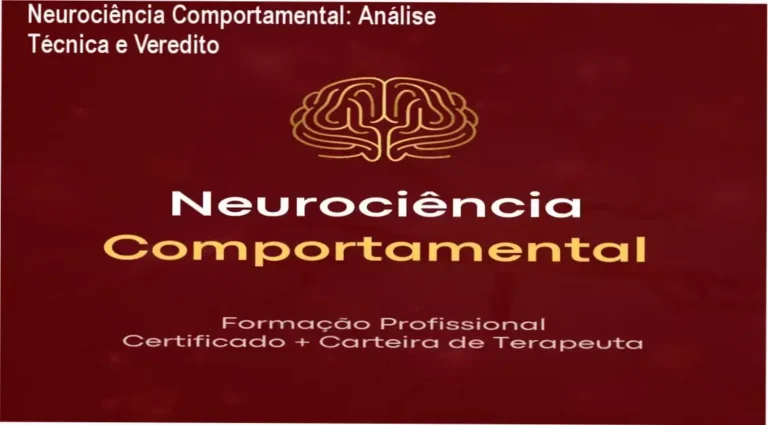 Materiais e certificado do curso de Neurociência Comportamental do Instituto Saber Consciente