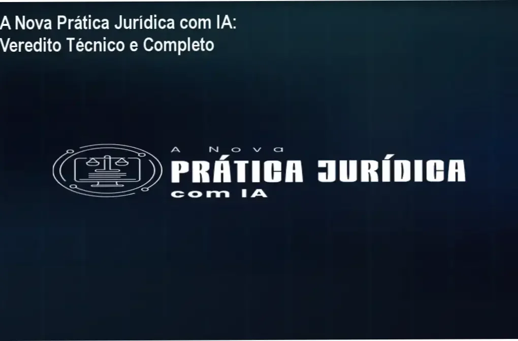 Interface do curso A Nova Prática Jurídica com IA da Inovajur focada em automação de petições