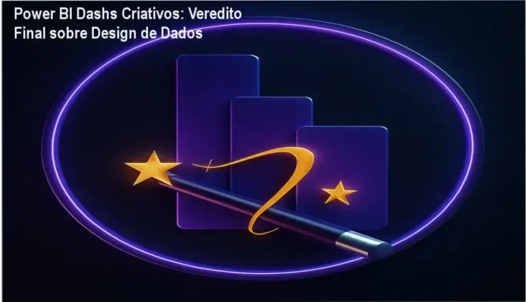Interface de dashboards profissionais e interativos criados no curso Power BI Dashs Criativos