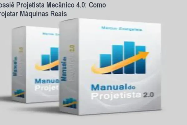 Esquema técnico de projeto mecânico industrial com foco em dimensionamento de máquinas