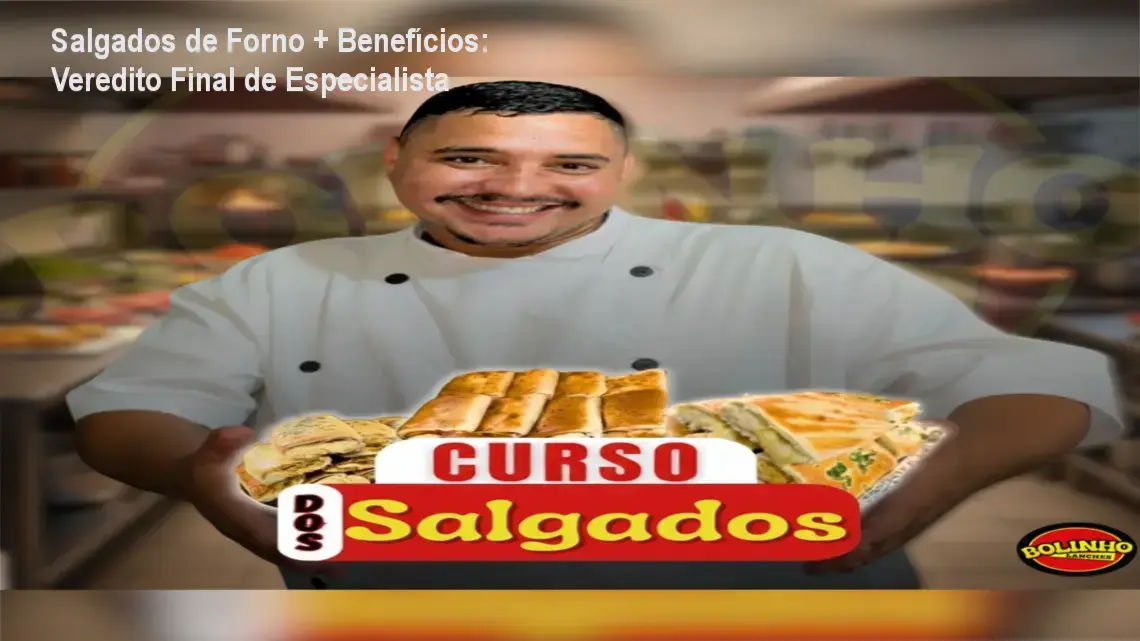 Salgados de forno profissionais organizados com foco em venda lucrativa
