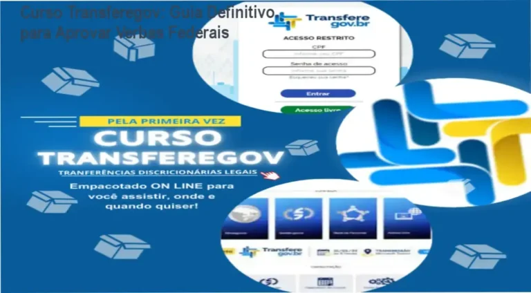 Interface da Plataforma Transferegov com guia de execução de convênios federais